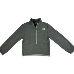 The North Face Youth XS 6 Gray 1/4 Zip Fleece Pullover Jacket Kids